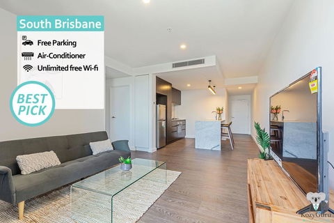 South Brisbane Kozy 1Bed APT + FREE Parking QSB001 - Holiday Jervis Bay 0