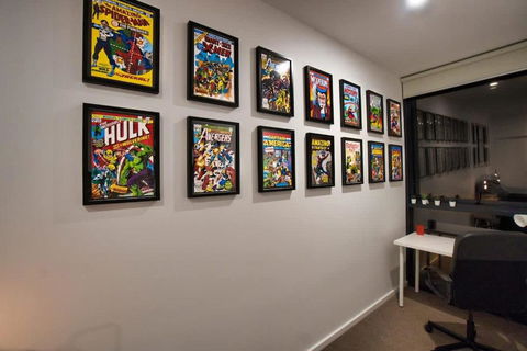 DC Vs Marvel Theme Ft Arcade Machine Pool Gym Sauna BBQ - Holiday Jervis Bay 4