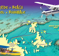 Scenic Flight - Great Barrier Reef Heart Reef Whitehaven Beach  Hill Inlet - Holiday Jervis Bay